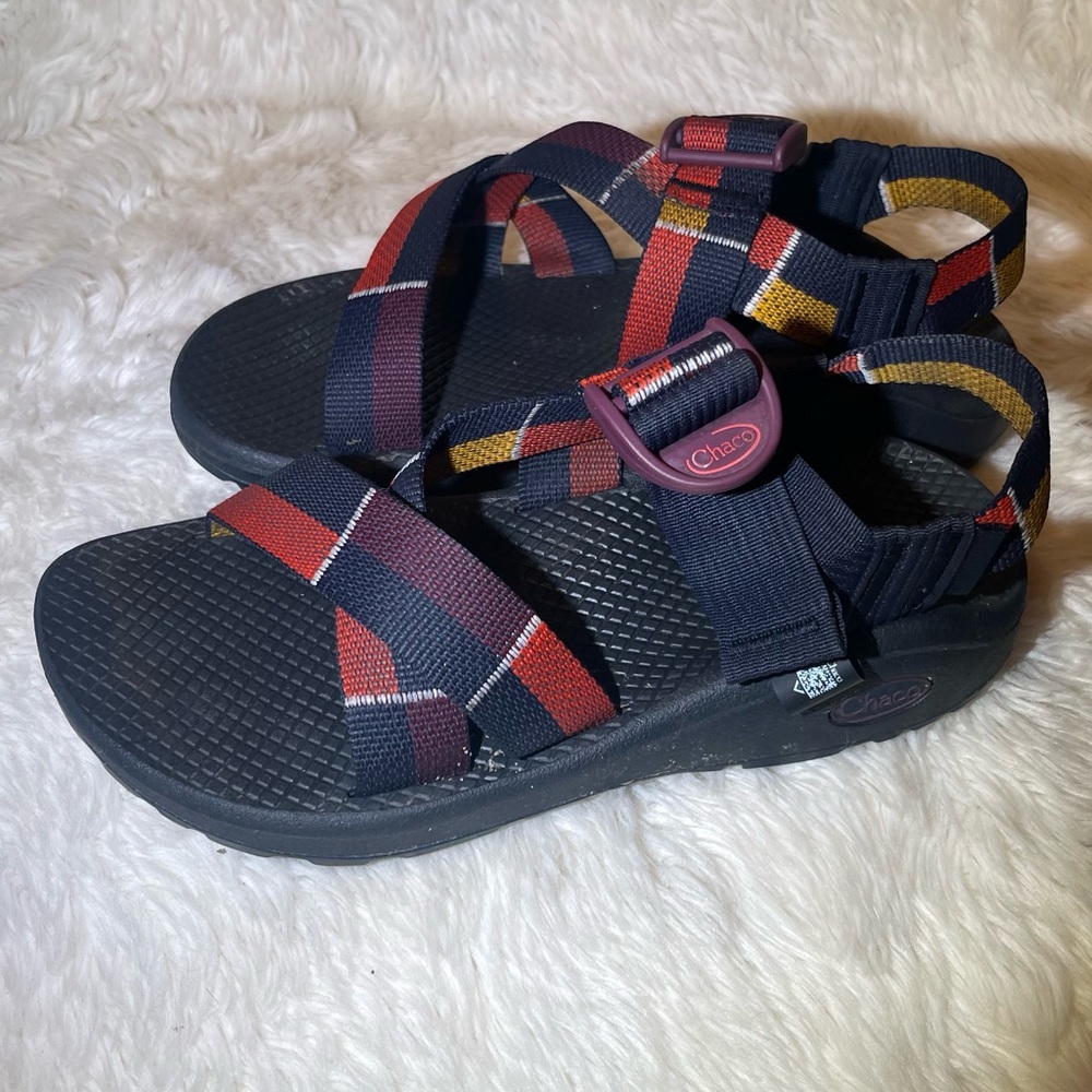 Chaco Women's Black Multicolor Strappy Sport Sandals